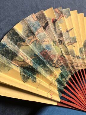 Vtg Chinese Hand Fan